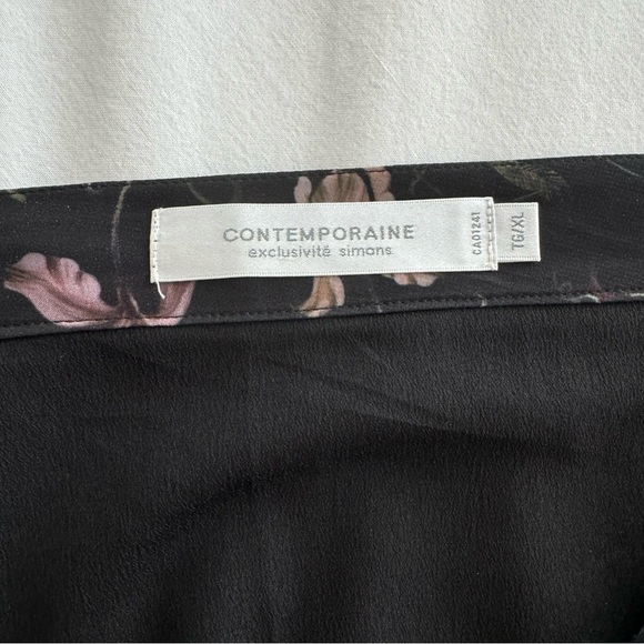 Pleated Floral Midi Skirt - Picture 2 of 7